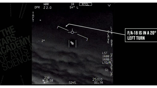 Over a two-week period in late 2004, an unknown, 45-foot long Tic Tac shaped object played cat and mouse with the U.S. Navy off the coast of California. The mighty U.S.S. Nimitz aircraft carrier, and its support ships including the U.S.S. Princeton, carrying the most sophisticated sensor systems in the world, repeatedly detected recurring glimpses of the Tic Tac but were unable to lock on.  On Nov.14, F-18s were ordered into the area and saw it up close. Veteran pilot Dave Fravor, commander of the elite Black Aces unit, says the Tic Tac reacted to the presence of the F-18s then took off like a bullet fired from a gun.  "It takes off like nothing I've ever seen. One minute it's here, and off, it's gone," said retired Navy pilot David Fravor.  In the explosion of media interest that followed the Pentagon's release of the Tic Tac video along with recordings of two other encounters, Commander Fravor expressed the opinion that the technology was far more advanced than anything known on earth.
