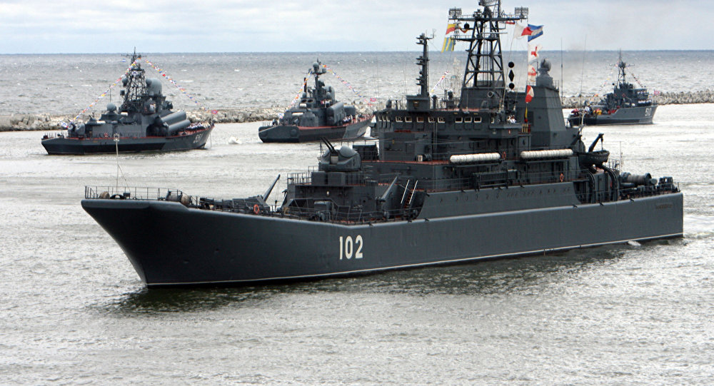 Some minor Russian Naval ships.