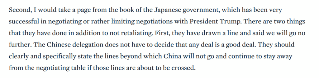 China is handling this economic war and decoupling quite strongly and clearly.
