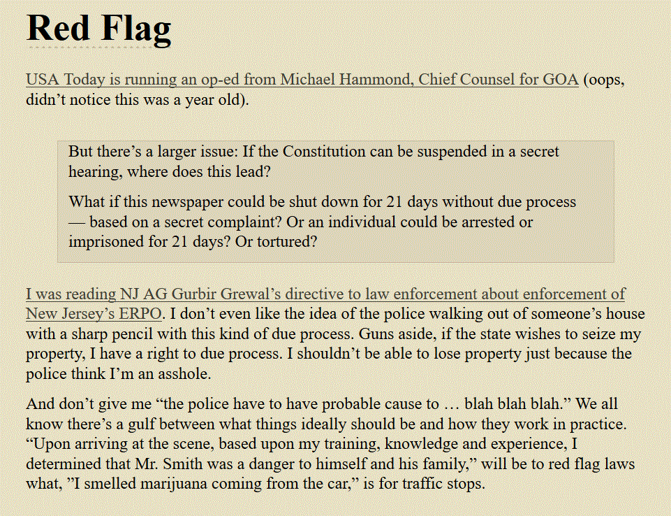 Reg Flag laws.