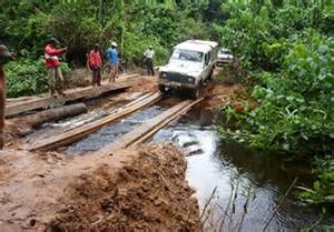 Getting around the Congo can be difficult at times. With the effects of war everywhere, and often making passage difficult.