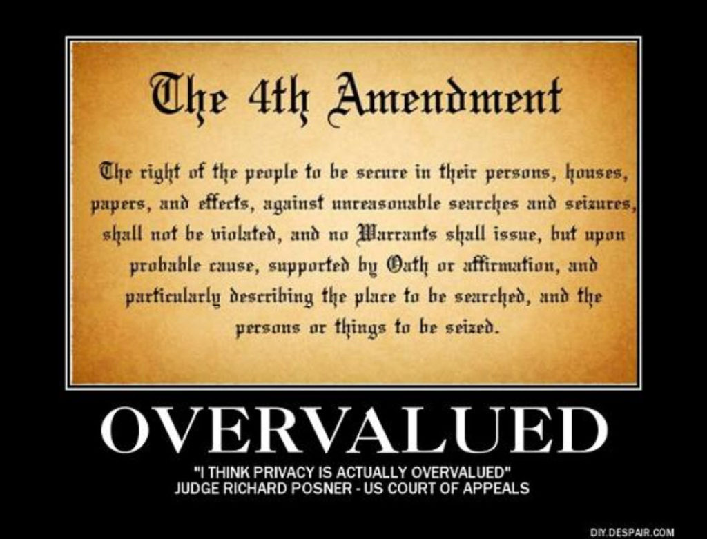 There are no Fourth Amendment protections for Americans.
