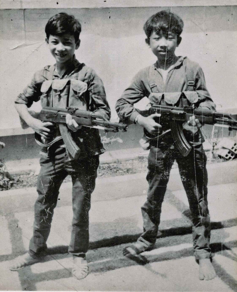 Young Viet Cong soldiers.