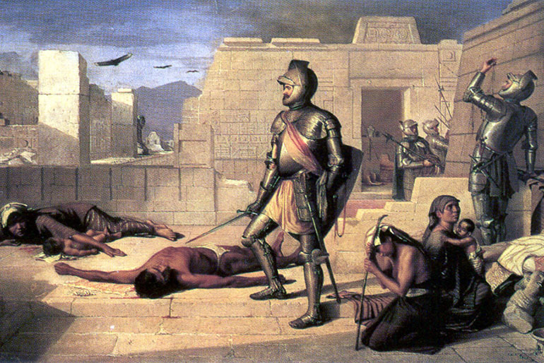 The Spanish conquest of the Aztec Empire, also known as the Spanish–Mexican War, was one of the primary events in the Spanish colonization of the Americas.