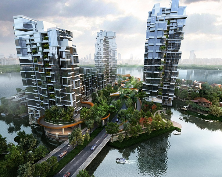 Chengdu nature integrated apartments.