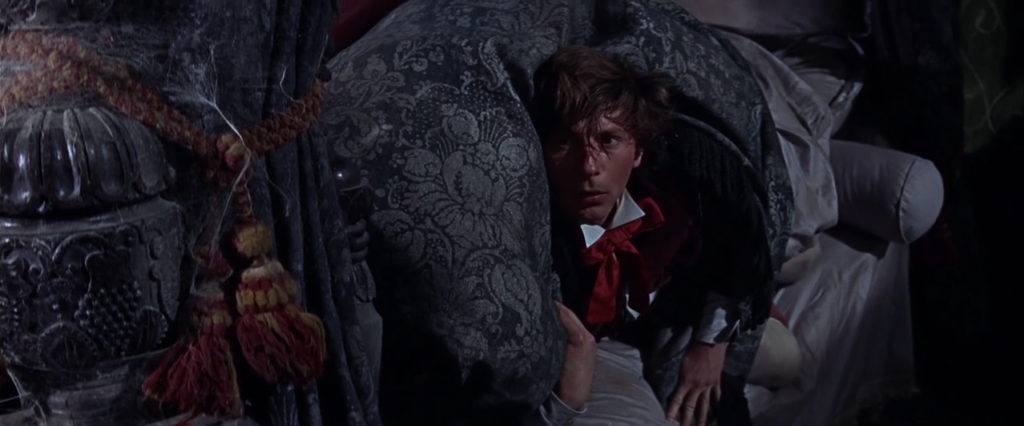 Scene from the Fearless Vampire Killers. It's a great flick and does help to carry you away to another time and place. It is, thus, great escapist viewing.
