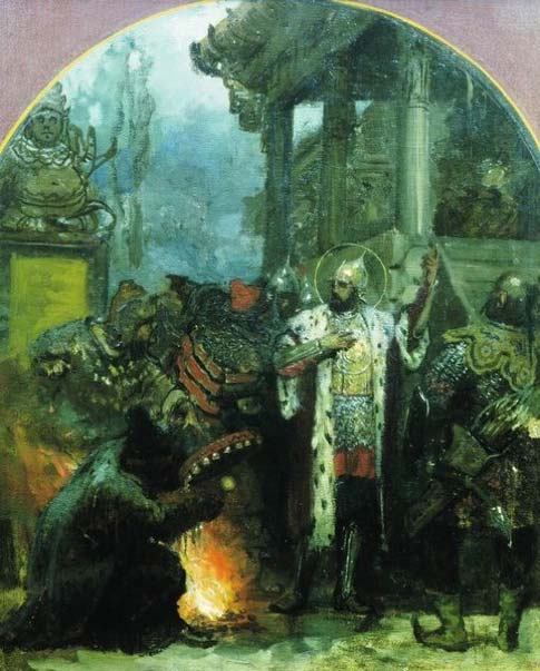 Genrikh Semiradsky, ‘Alexander Nevsky in the Horde’. 1876. The Russian Museum.