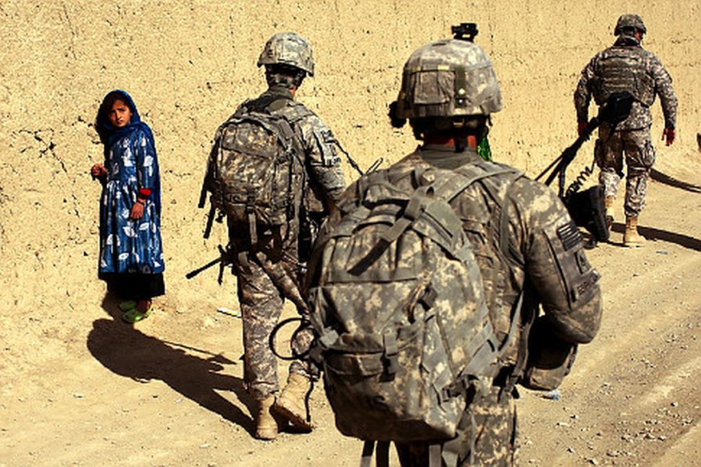 American soldiers in Afghanistan.