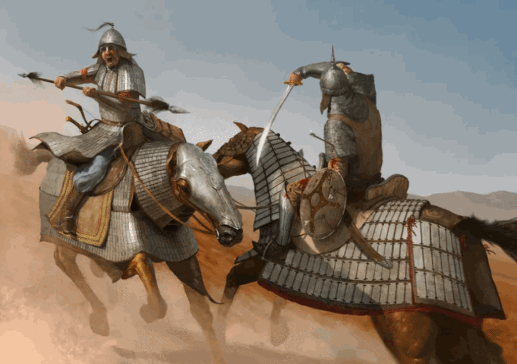 Mongols dominated the battlefields with their slim and fast mounted  archers that made the most of Europe’s sluggish armored knights. 