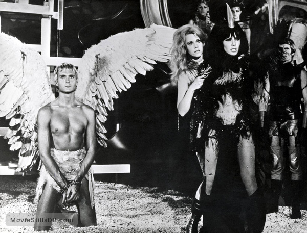 Barbarella with the flying man...oh, what's his name.