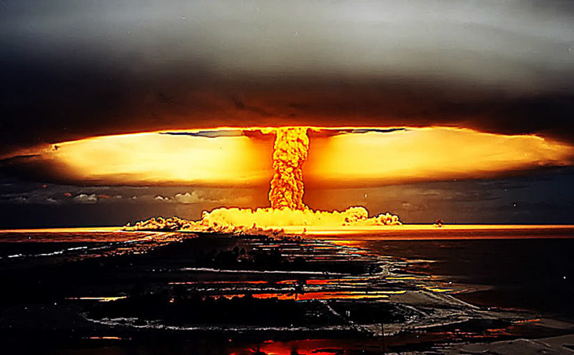 Nuclear explosion. Bad stuff and awesome.