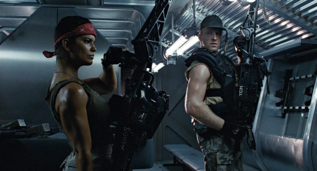 Aliens is among other things a Vietnam war allegory, pitting military arrogance against the implacability of an enemy unshackled by conventional definitions of combat. All the technology in the world, even these giant guns, won't save our heroes. If they really are supposed to be our heroes.