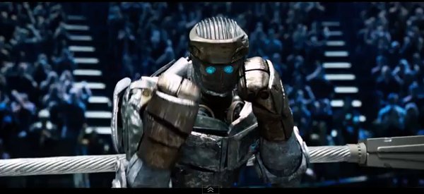 Scene from the movie "Real Steel".