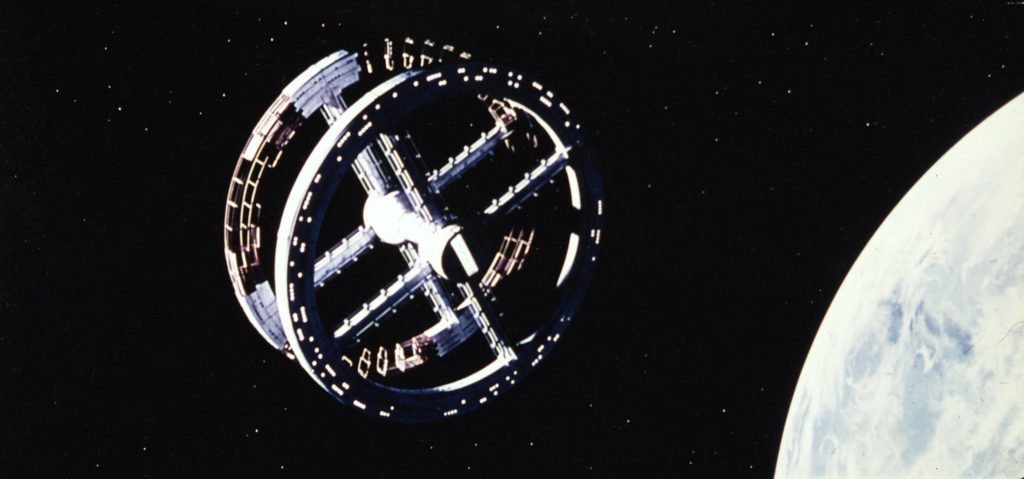 Space-station from the Science Fiction movie; "2001; A Space Odyssey".