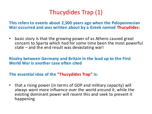 Thucydide’s Trap.