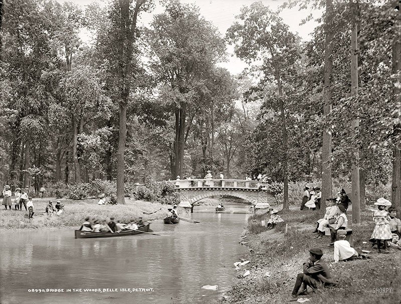 Detroit’s Belle Isle back in 1905. Source: Coleman Family


