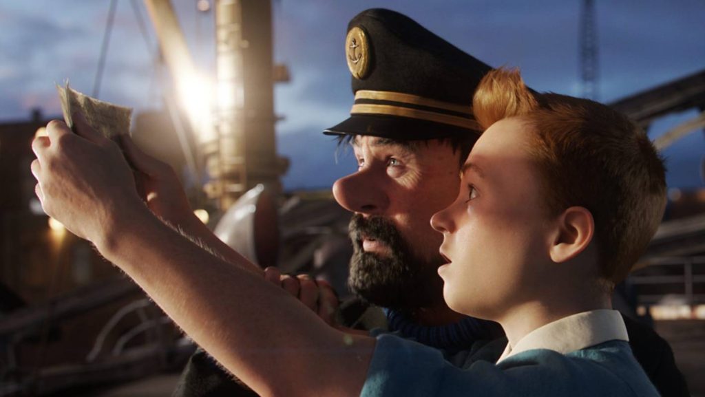 What begins as a fun, nimble little mystery in the first act soon kicks into comedy-action-adventure high gear when junior reporter Tintin, with his brave dog Snowy, stumbles upon boozy Captain Haddock (an excellent Andy Serkis), whose family legacy may prove pivotal in a race to uncover the secret of the Unicorn.