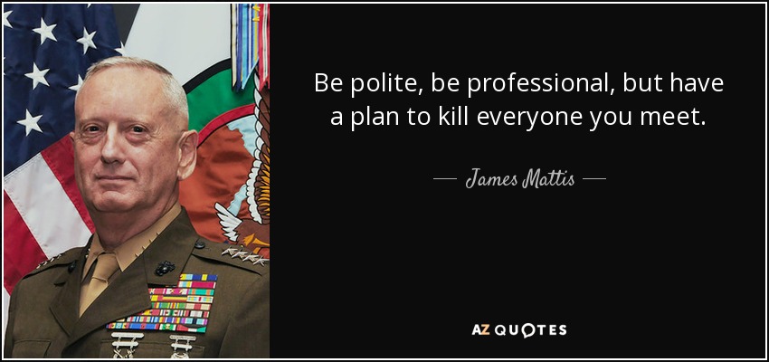 James Mattis, former head of the military under President Trump. He sat along side with John Bolton and Mike Pompeo in discussions on how to stop China's rise and suppress it.