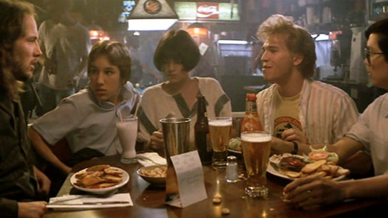 You can tell how dated this movie is. Instead of having a creme frappichino latte at a coffeehouse, the gang go ahead and drinks some beer and hamburgers together. man! Don't you just love it?