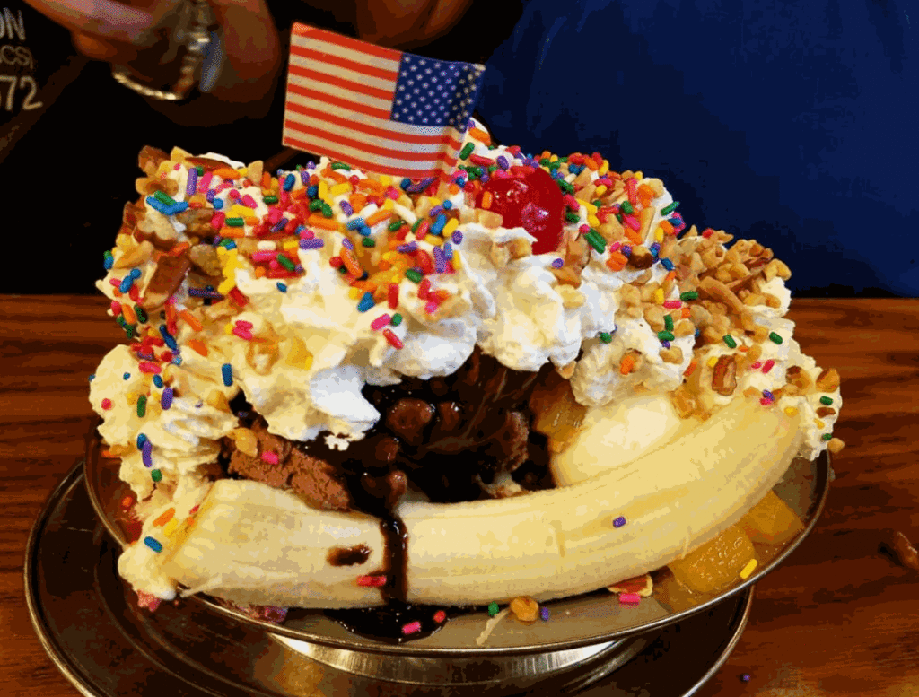 Oh, and by the way, any decent Sundae in the United States would be topped with an American flag, don't ya know.