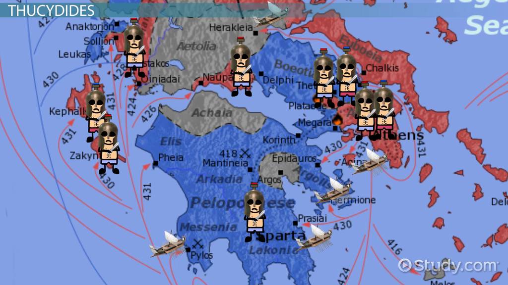 The Peloponnesian War; a war that pitted military Sparta against democratic Athens.