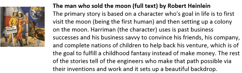 The man who sold the moon.