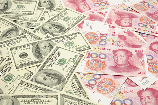United States dollars were exchanged for Chinese RMB.