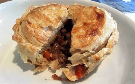 Delicious home made Australian meat pie. One of the best things about Australia. You haven't lived until you had a fresh home-made Australian meat pie.