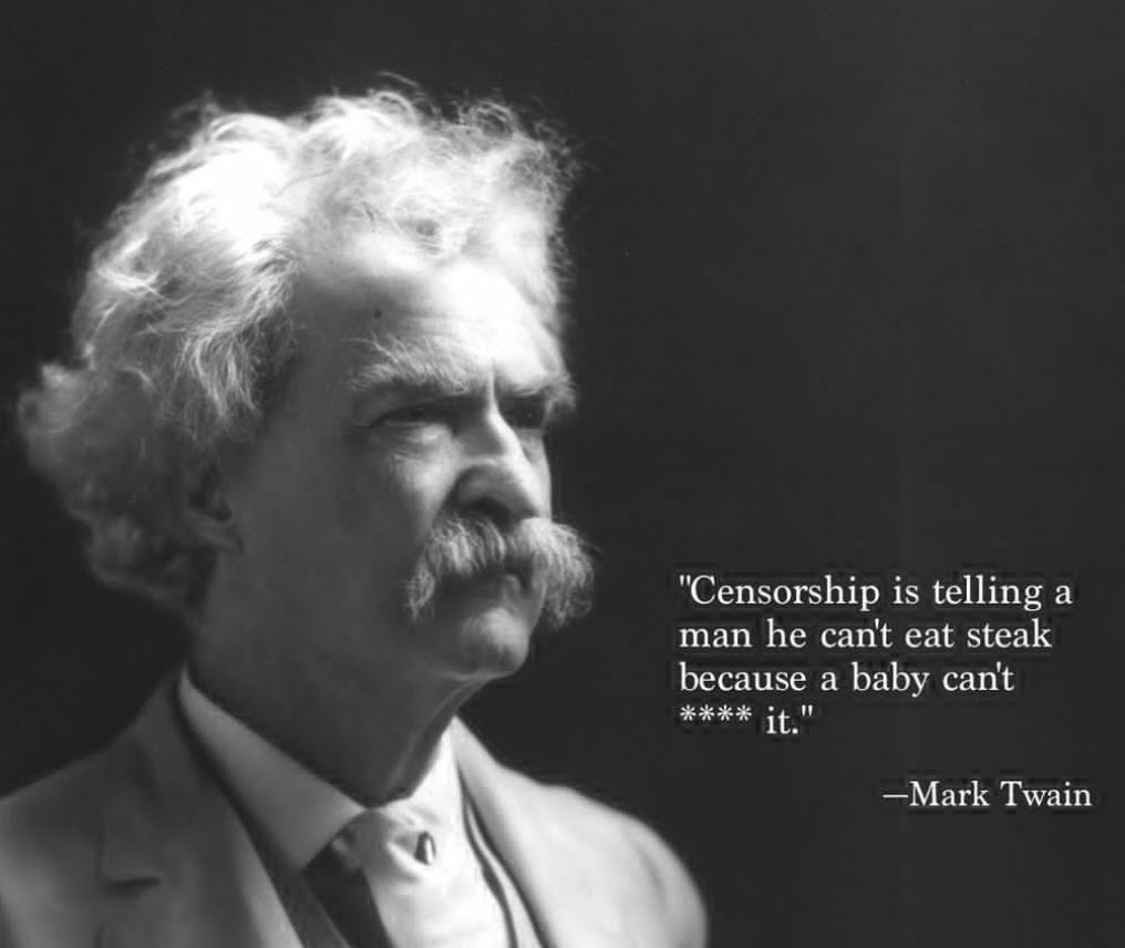 Mark twain on censorship.
