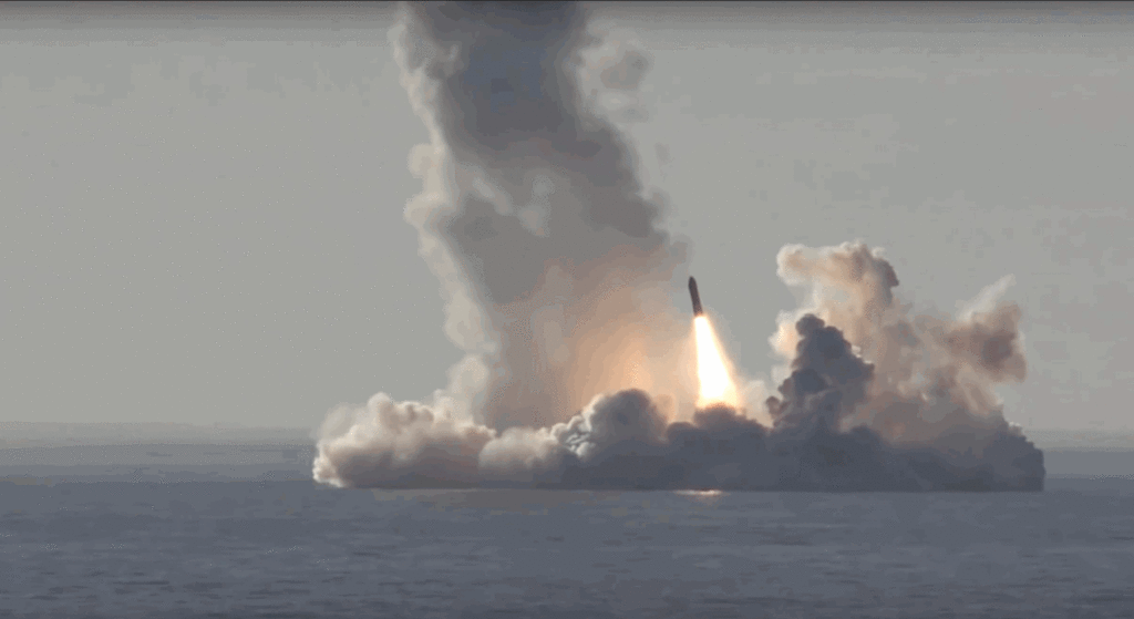 Russian SLBM launch