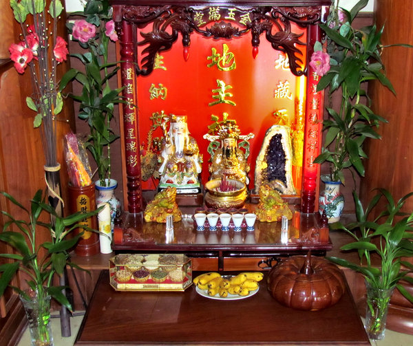 Chinese mini household shrine.