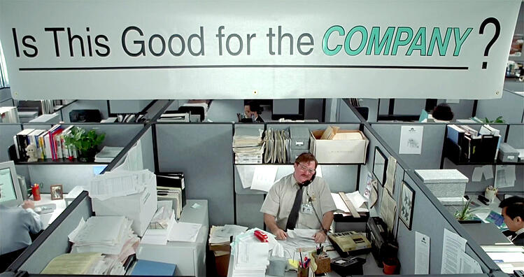 Scene from Office Space.