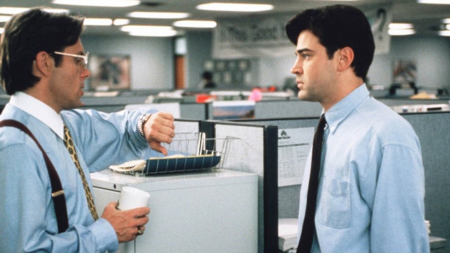 Scene from the movie office space.