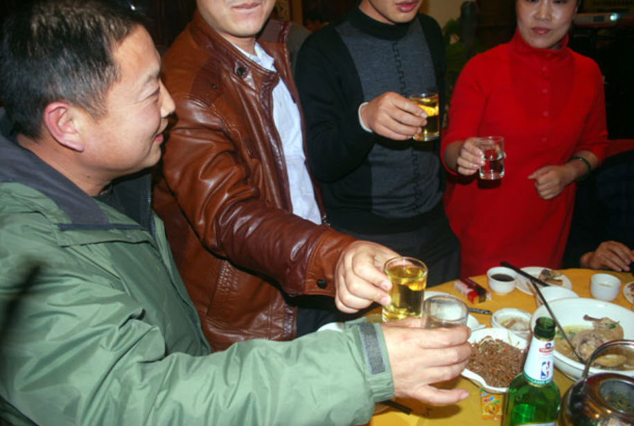 Drinking in China.