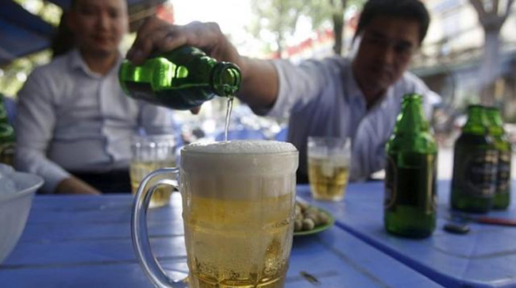 Drinking is very common inside of China.
