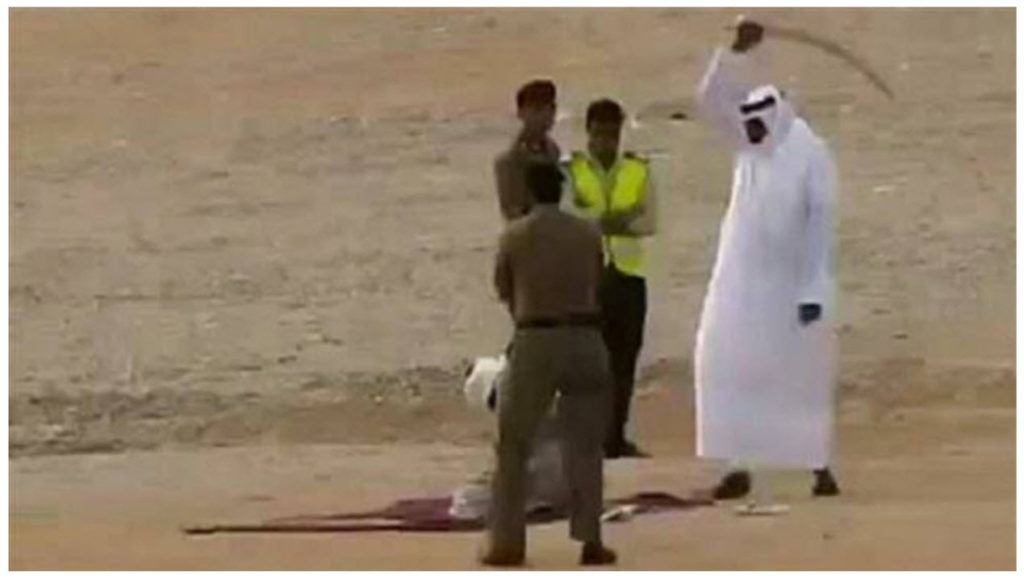 A Saudi execution. 