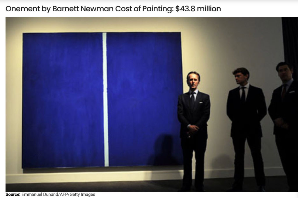 An example of overt money laundering disguised as "art".