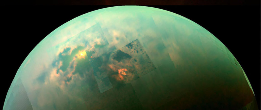 Titan viewed from space.