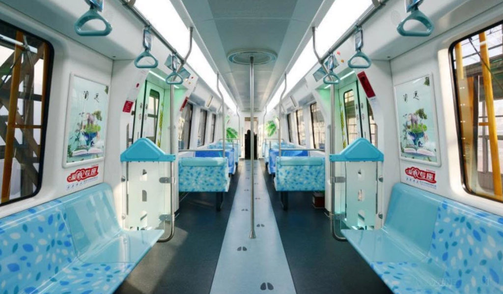 Inside of China. Public transportation.