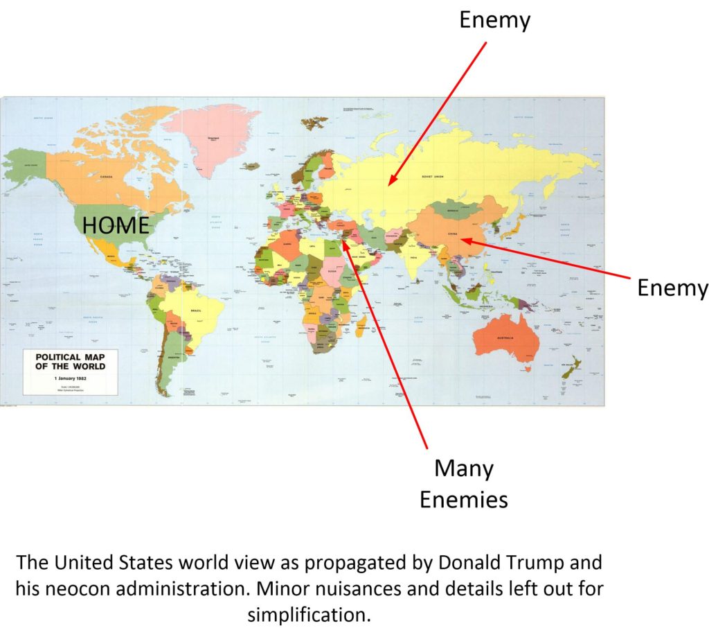 American view of the world.