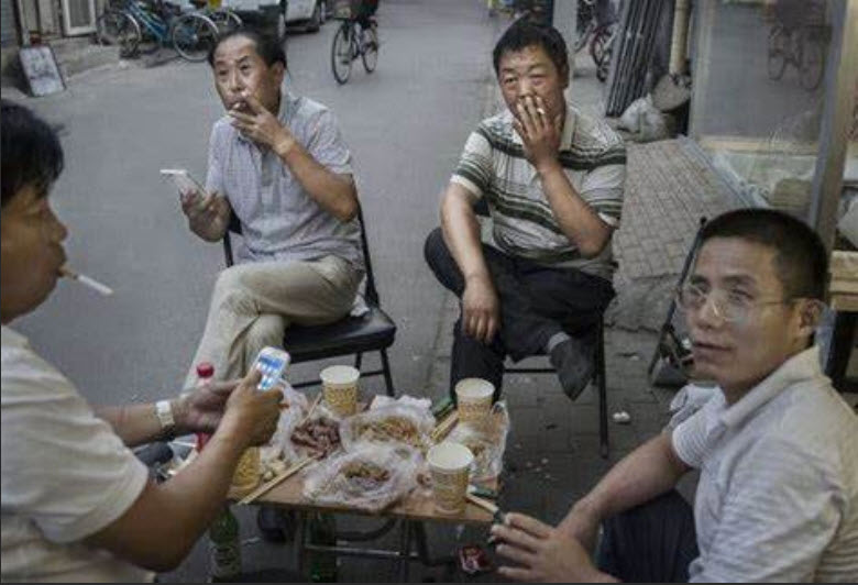 Smoking in China.