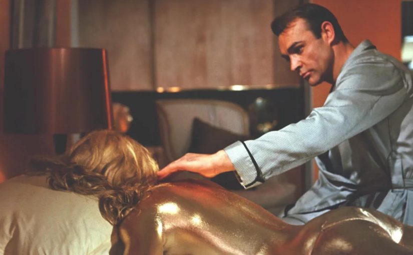 Having fun with the 007 movie Goldfinger (1964)