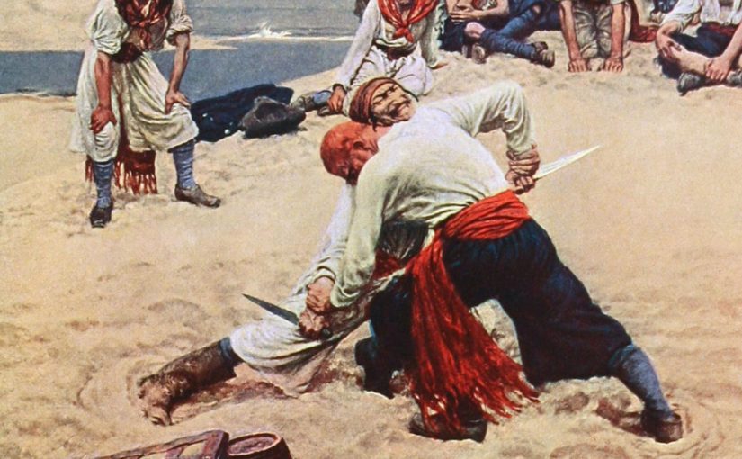 Howard Pyle’s illustrations of Blood-Thirsty Buccaneers and Cut-Throat Marauders