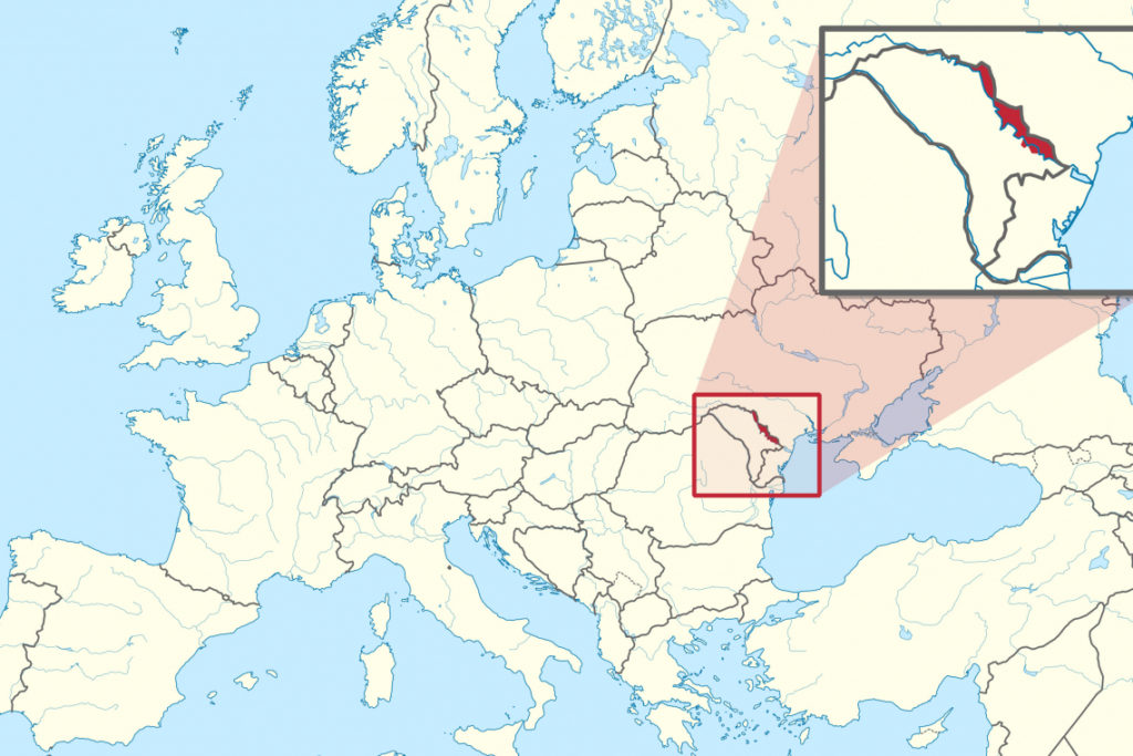 Transnistria map large