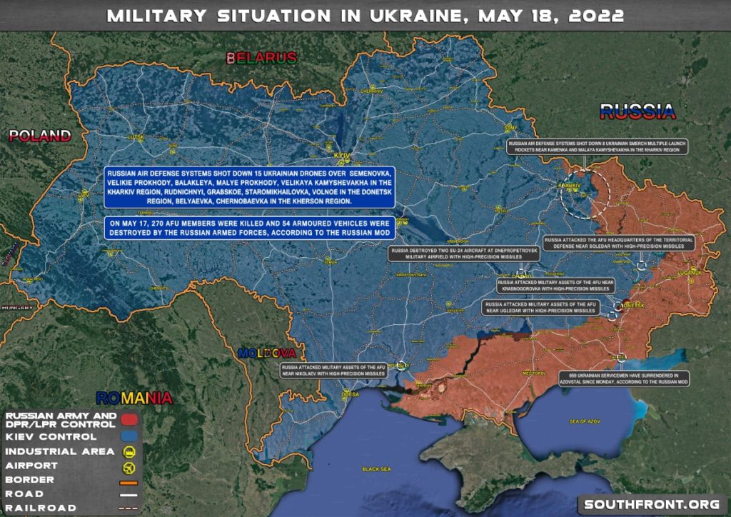 18may2022 Ukraine map