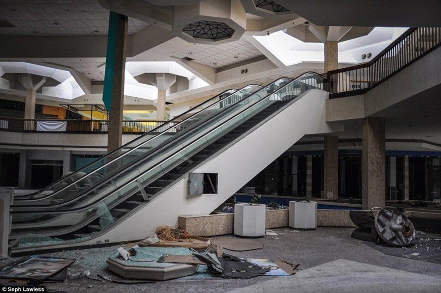 abandoned malls shattered glass