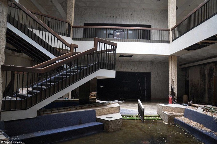 abandoned malls water damage