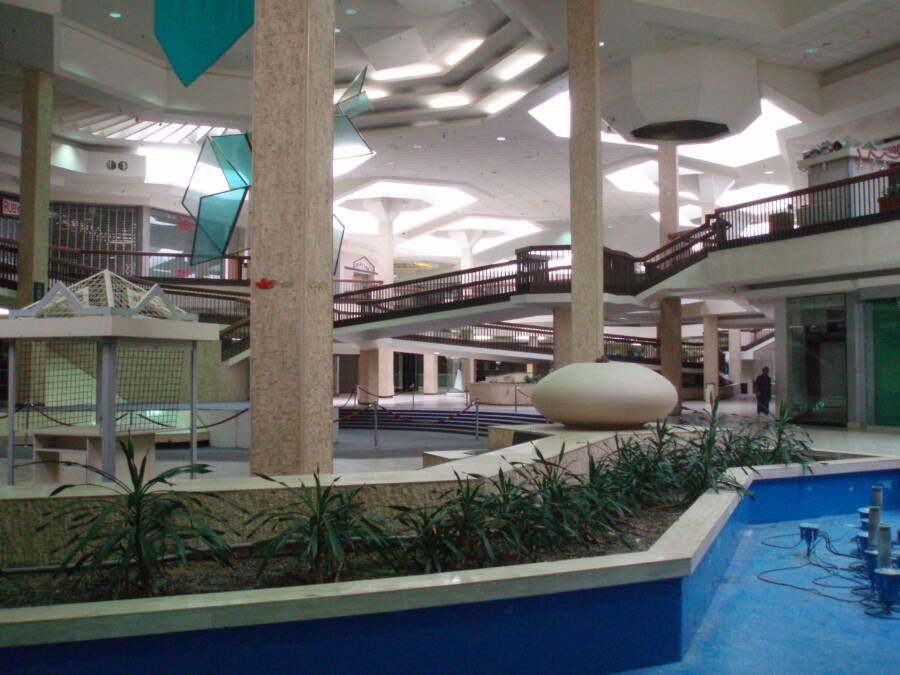 empty 80s mall