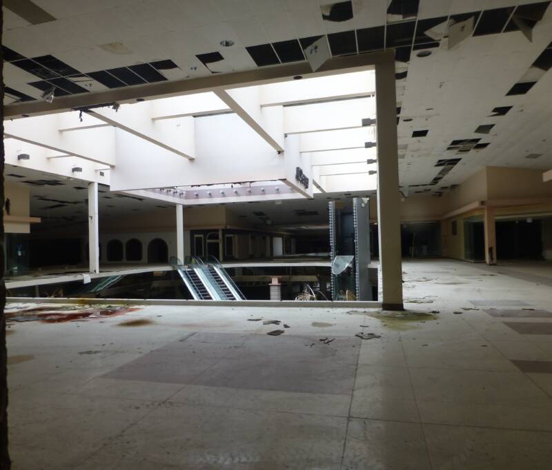empty mall interior