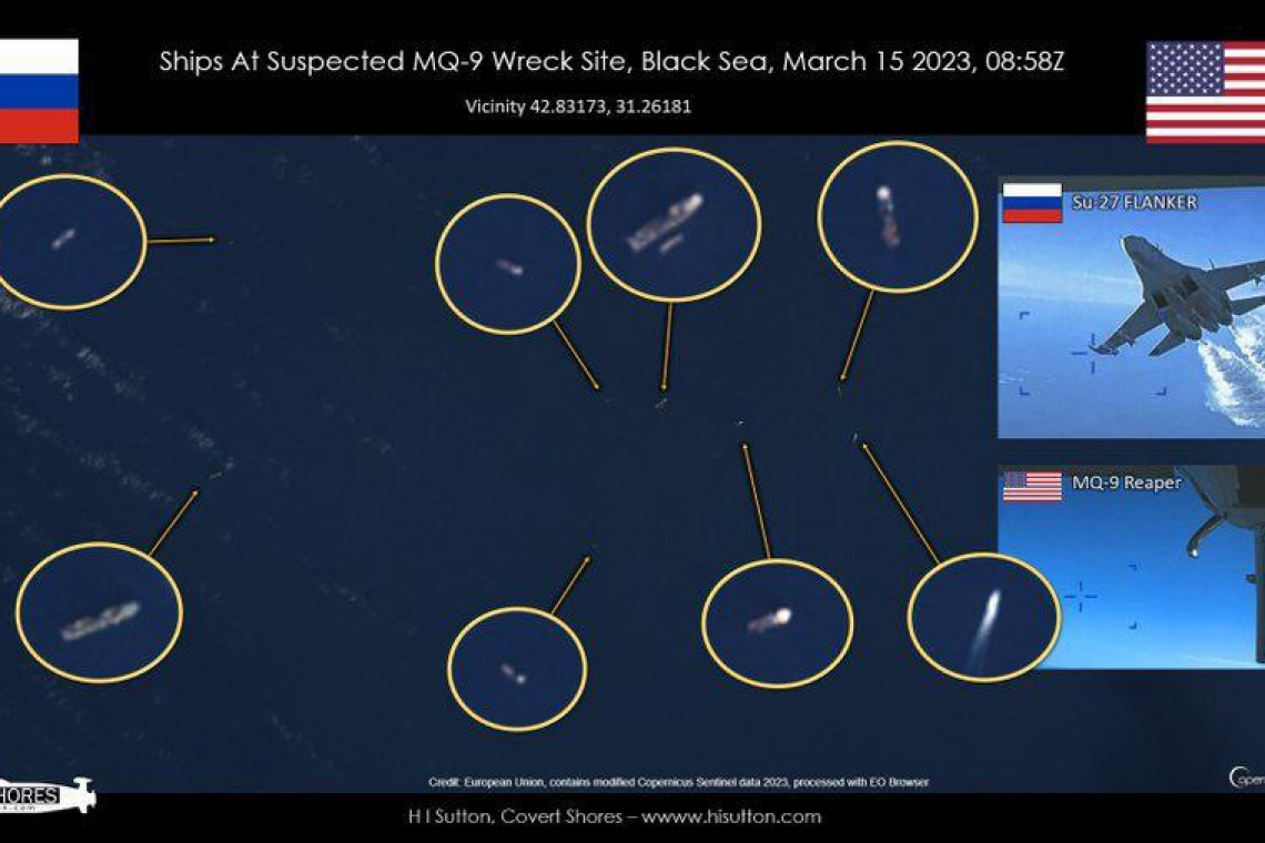 Russian Navy Blockades Downed US Drone 